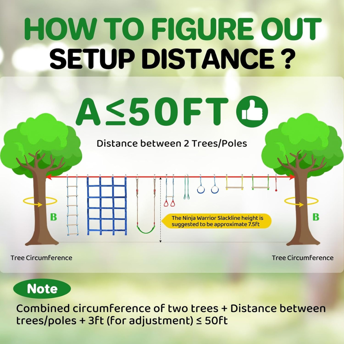 Ninja Warrior Obstacle Course for Kids Backyard