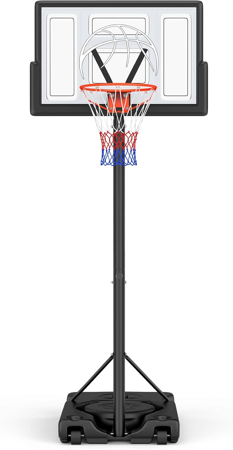 Basketball Hoop Outdoor 10ft Adjustable Portable Basketball Hoop
