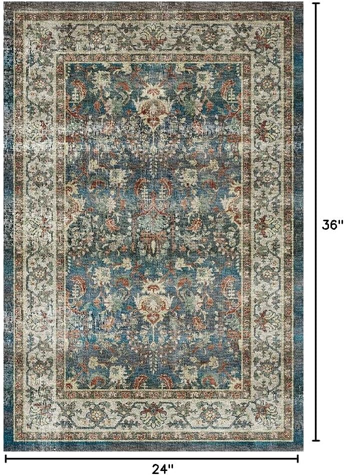 Dripex Vintage Collection Washable Area Rug - 2x3