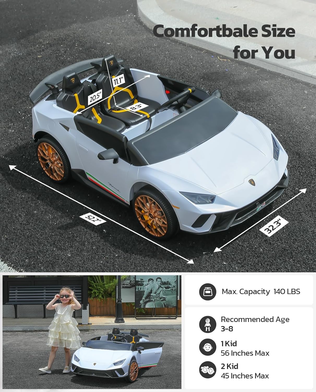 Lamborghini Ride on Toy for Big kids