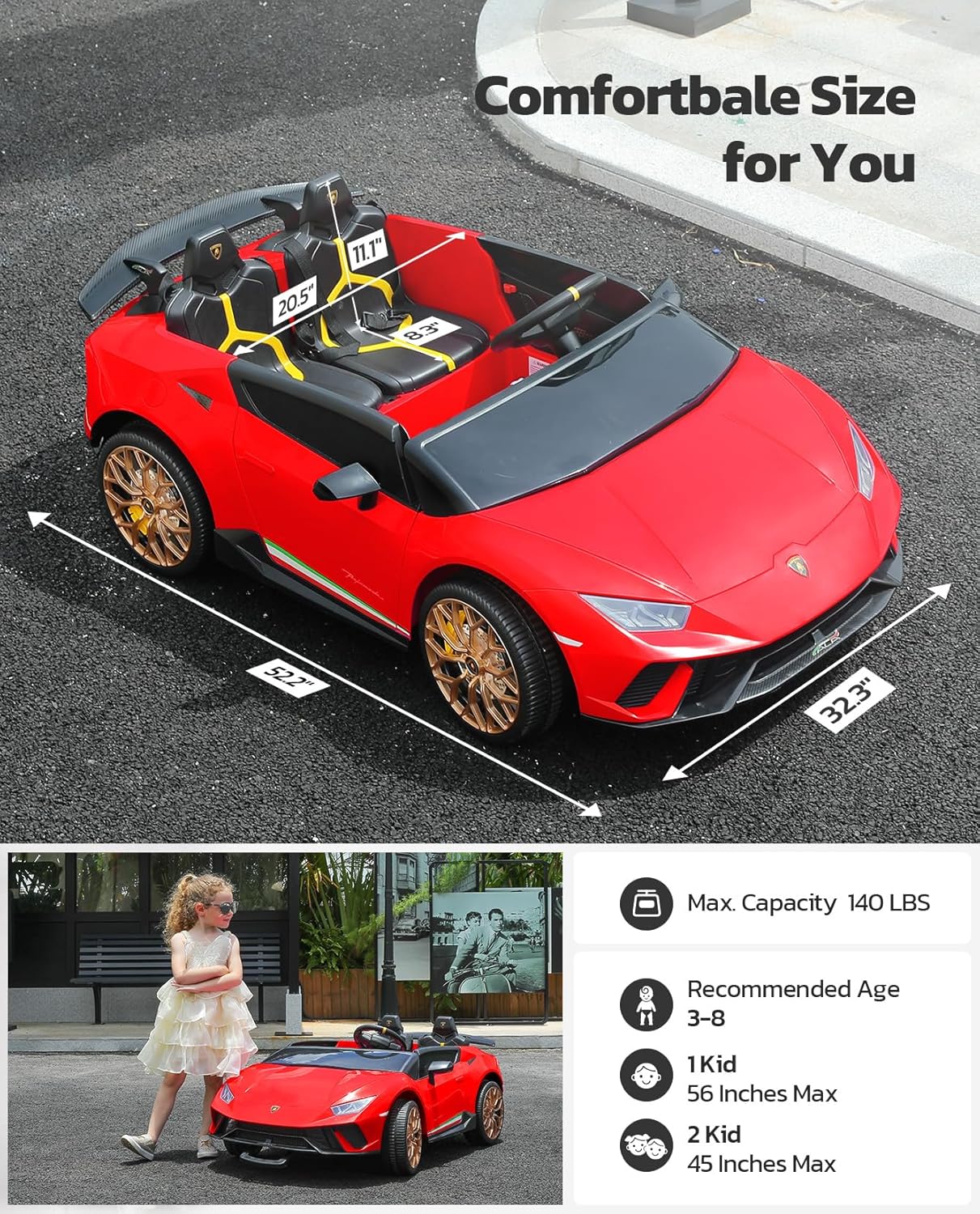 Lamborghini Ride on Toy for Big kids