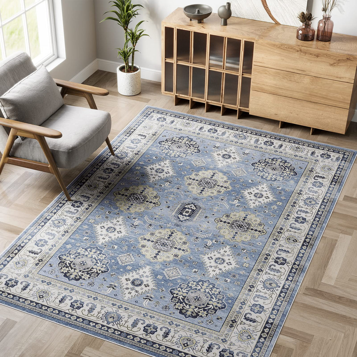 Dripex Vintage 5x7 Area Rugs