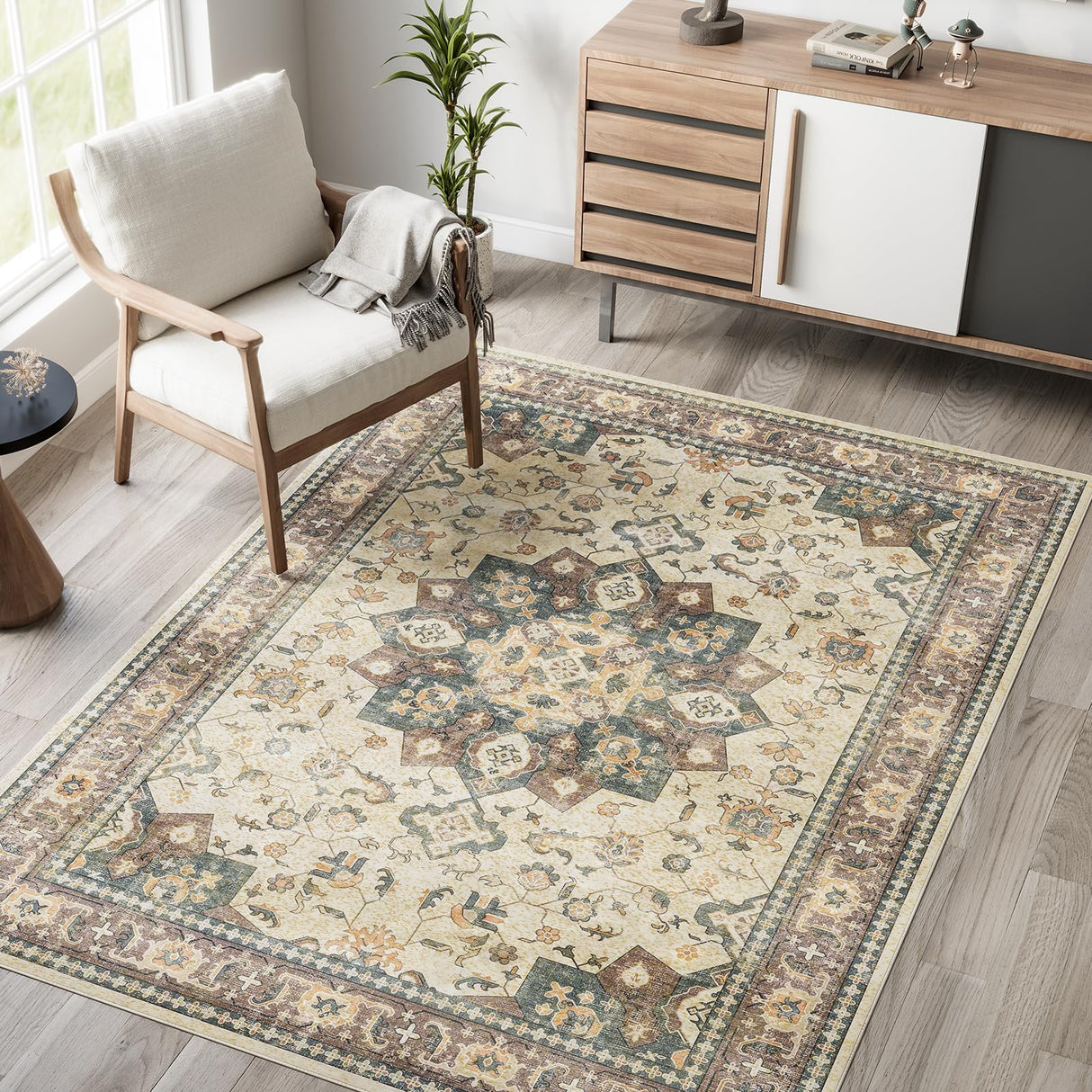 Dripex Vintage 5x7 Area Rugs