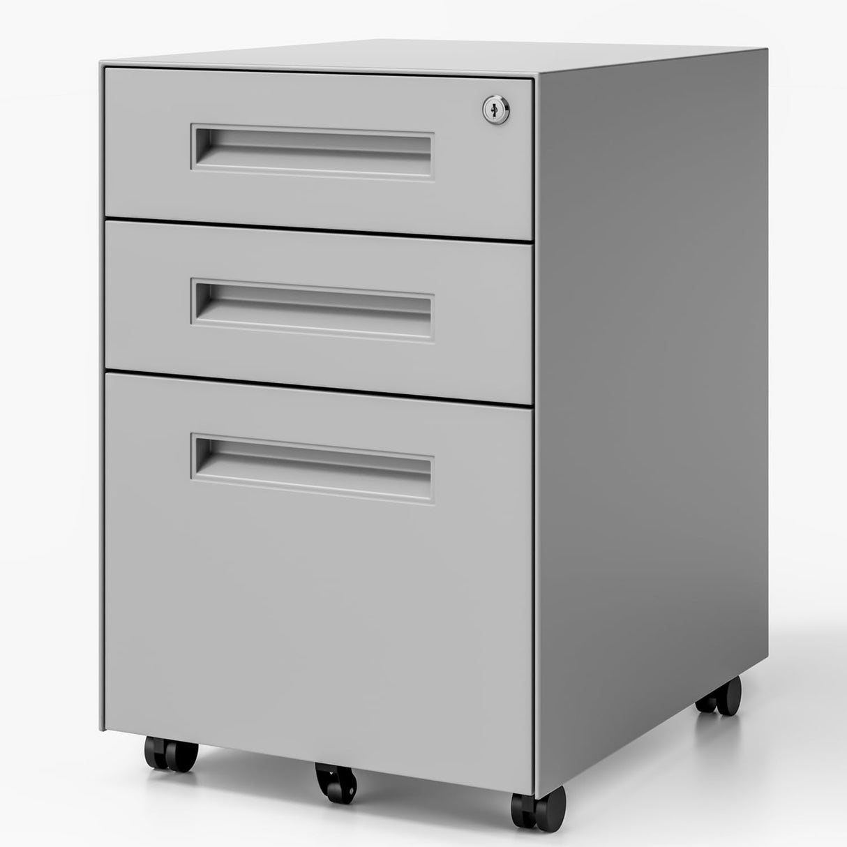 Dripex 3 Drawer Mobile File with Lock on Wheels