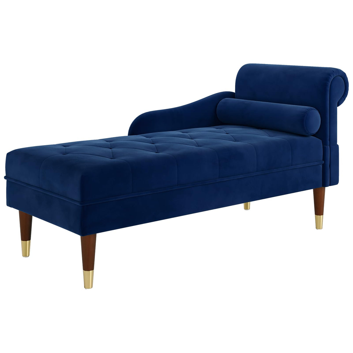 59" Velvet Chaise Lounge Indoor