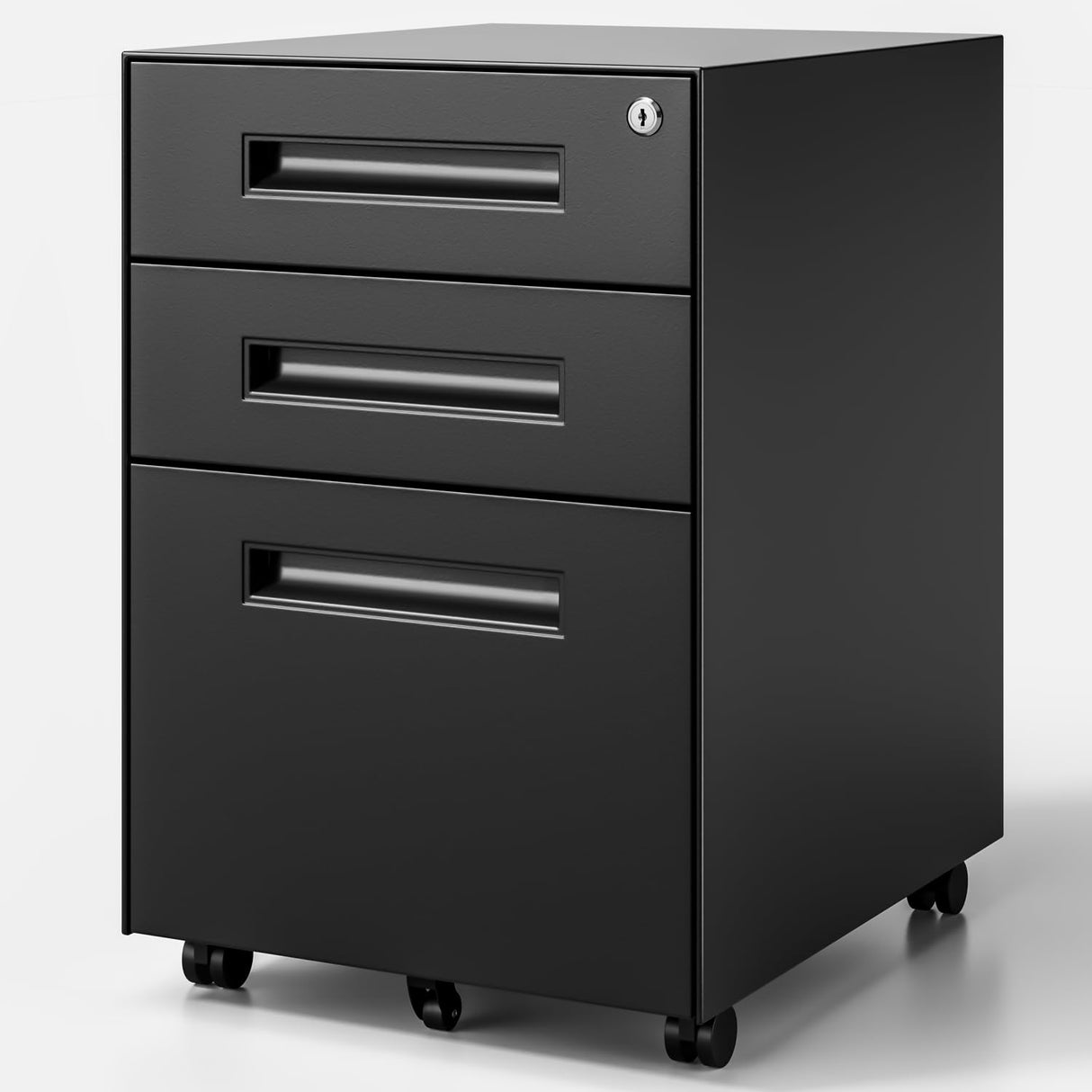 Dripex 3 Drawer Mobile File with Lock on Wheels