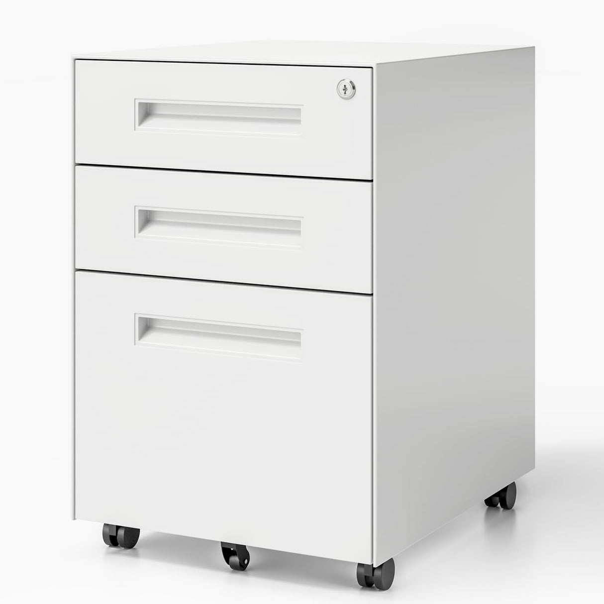 Dripex 3 Drawer Mobile File with Lock on Wheels