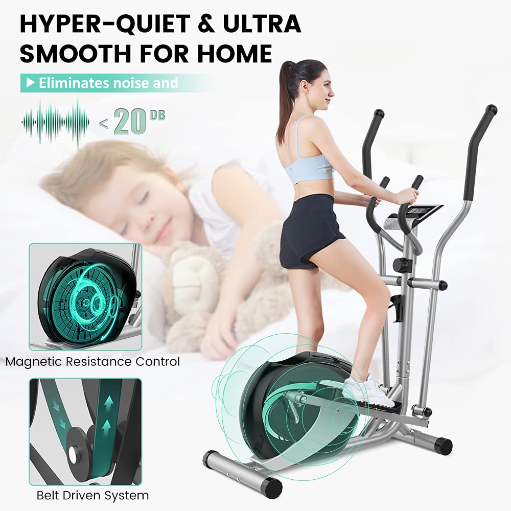 Dripex Hyper-Quiet Fitness Cardio Magnetic Elliptical Training Machines