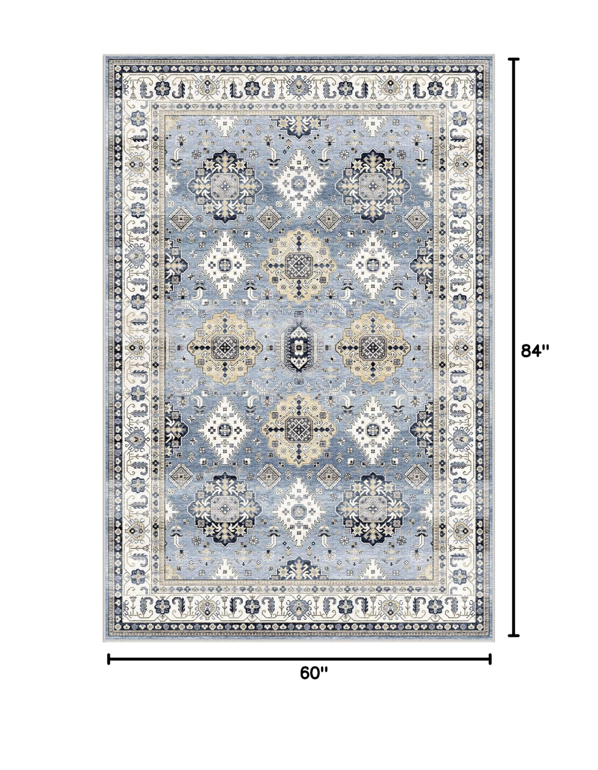 Dripex Vintage 5x7 Area Rugs
