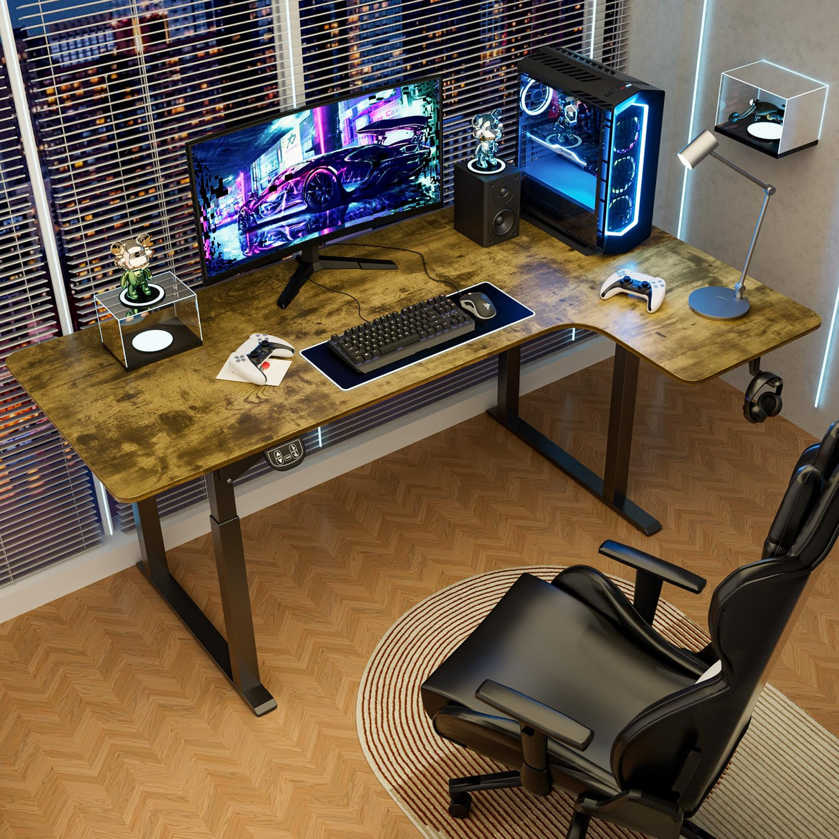 Electric Corner Stand Up Desk