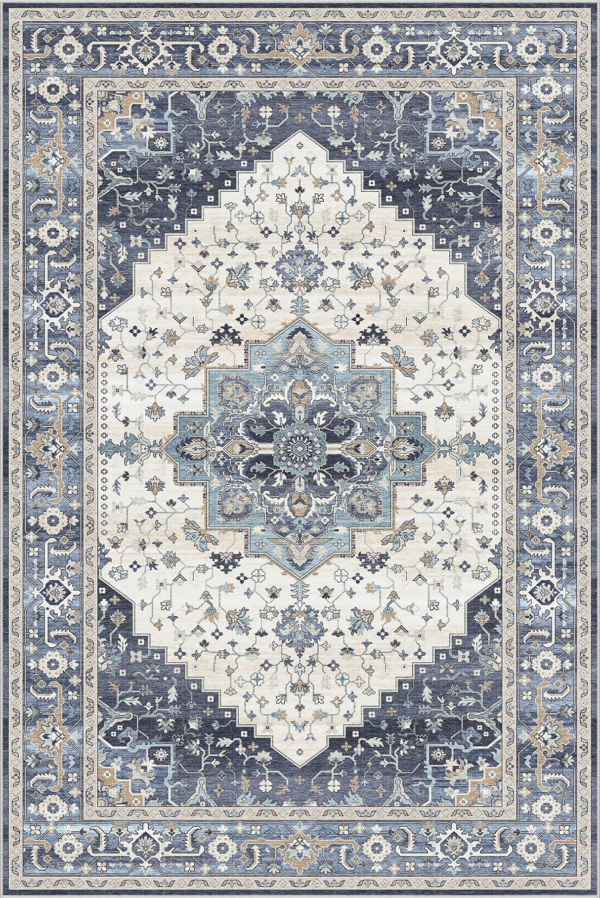 Dripex Vintage 5x7 Area Rugs