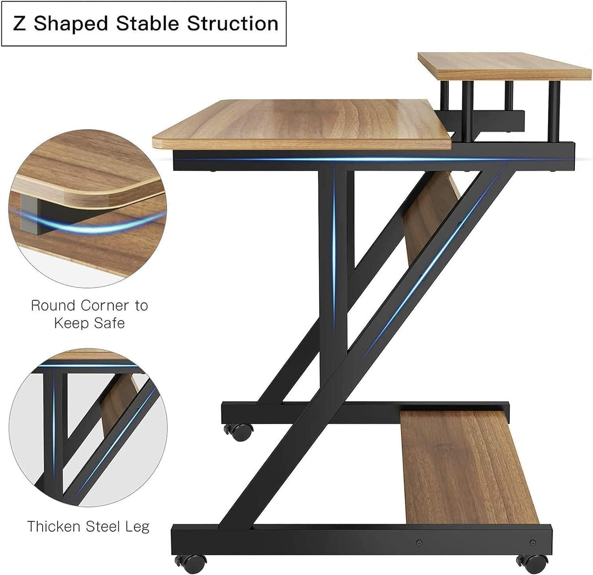 Dripex Computer Desk for Small Spaces