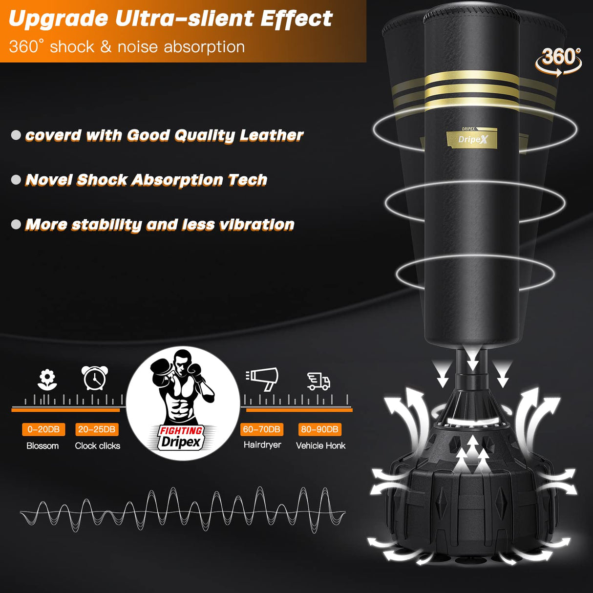 Dripex Freestanding Punching Bag