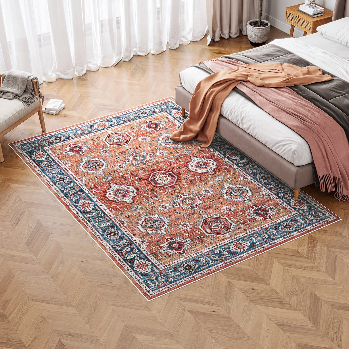 Dripex Vintage 5x7 Area Rugs