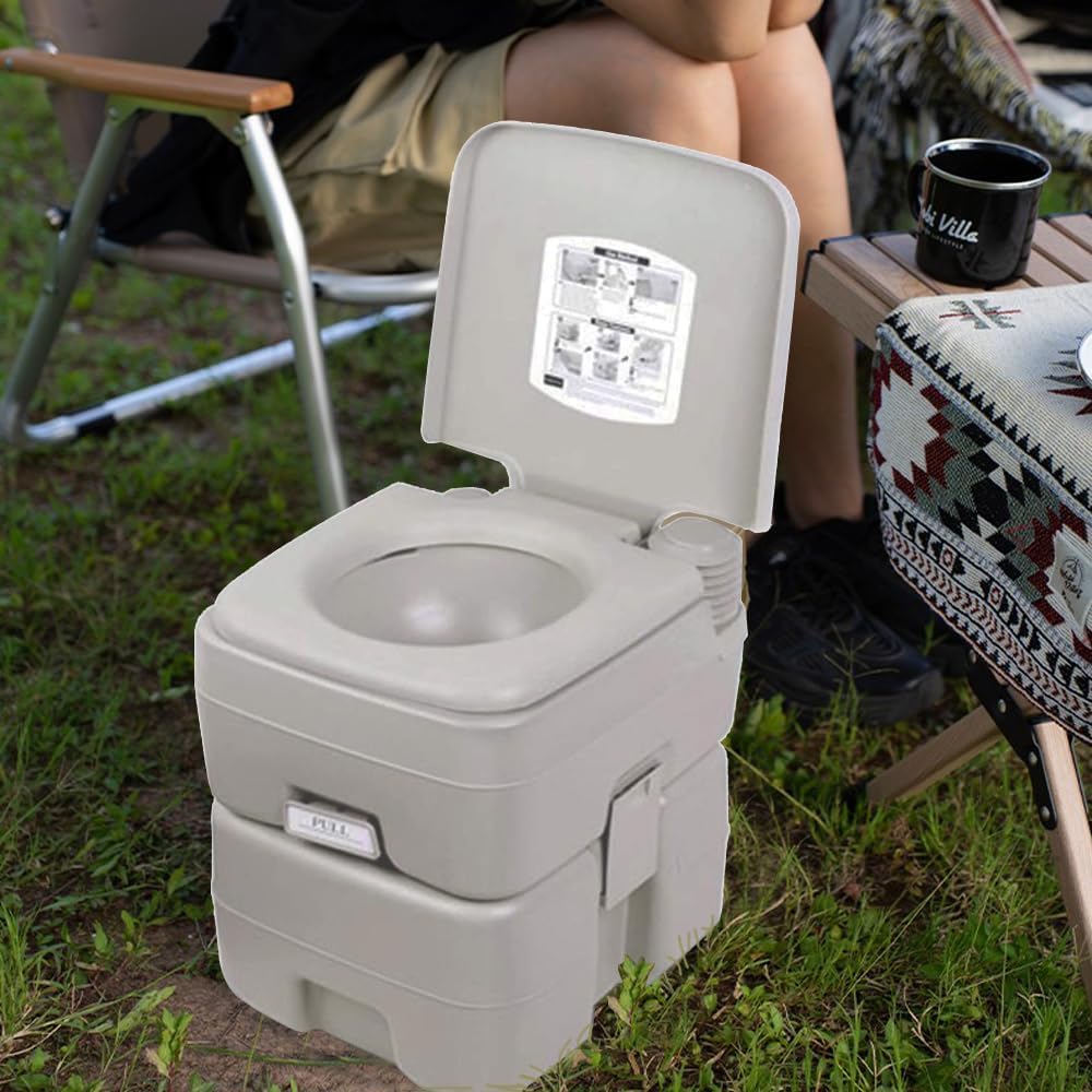 Dripex Removable Handle Portable Camping Toilet - 20L /5.3 Gallon Handle