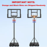 Dripex Basketball Hoop Outdoor Adjustable Height Goal Portable Basketball