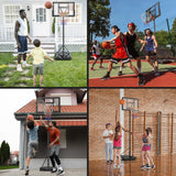 Dripex Basketball Hoop Outdoor Adjustable Height Goal Portable Basketball