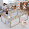 Dripex Baby Playpen safe Anti-Fall Play Yard with Gates