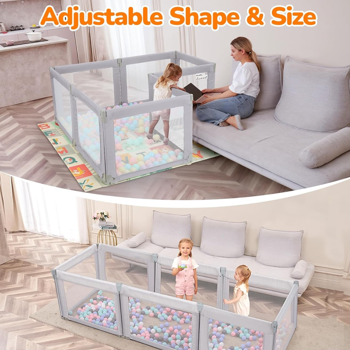 Dripex Baby Playpen Play Pens for Babies and Toddlers