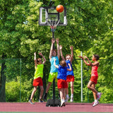 Dripex Basketball Hoop Outdoor Adjustable Height Goal Portable Basketball