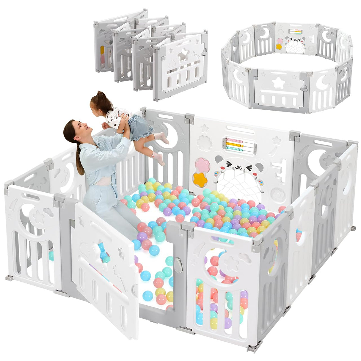 Dripex Baby Playpen Foldable Playpen for Babies and Toddlers