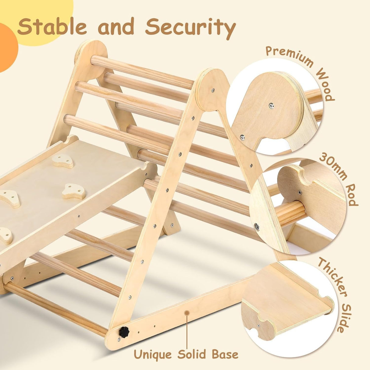 Dripex Extra Large Climbing Deformable Pikler Triangle Set