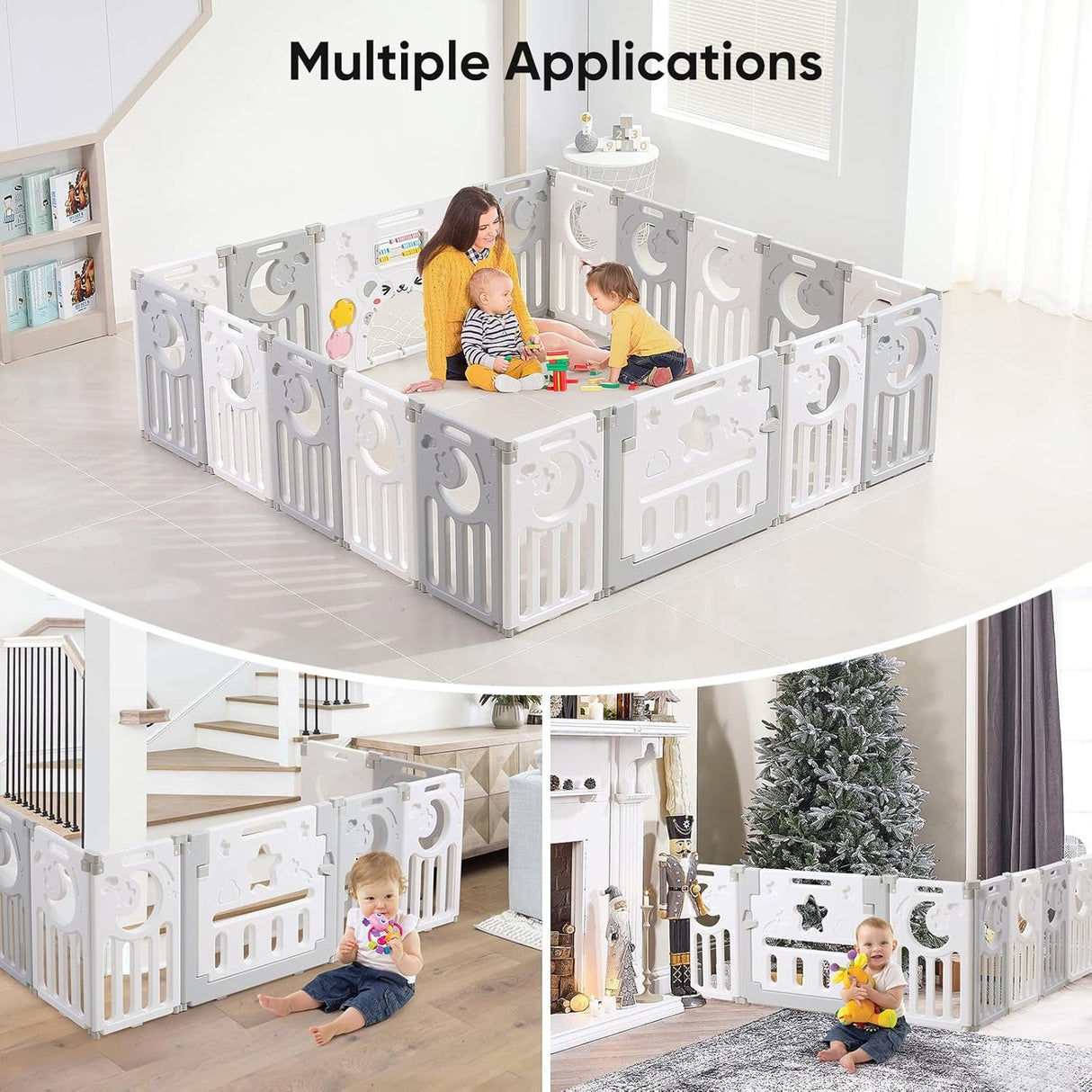 Foldable Playpen for Babies and Toddlers