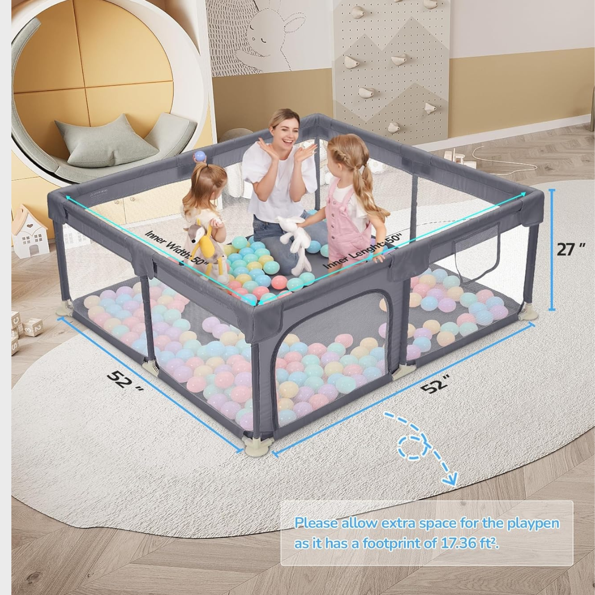 Dripex Baby Playpen Play Pens for Babies and Toddlers