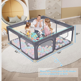 Dripex Baby Playpen safe Anti-Fall Play Yard with Gates