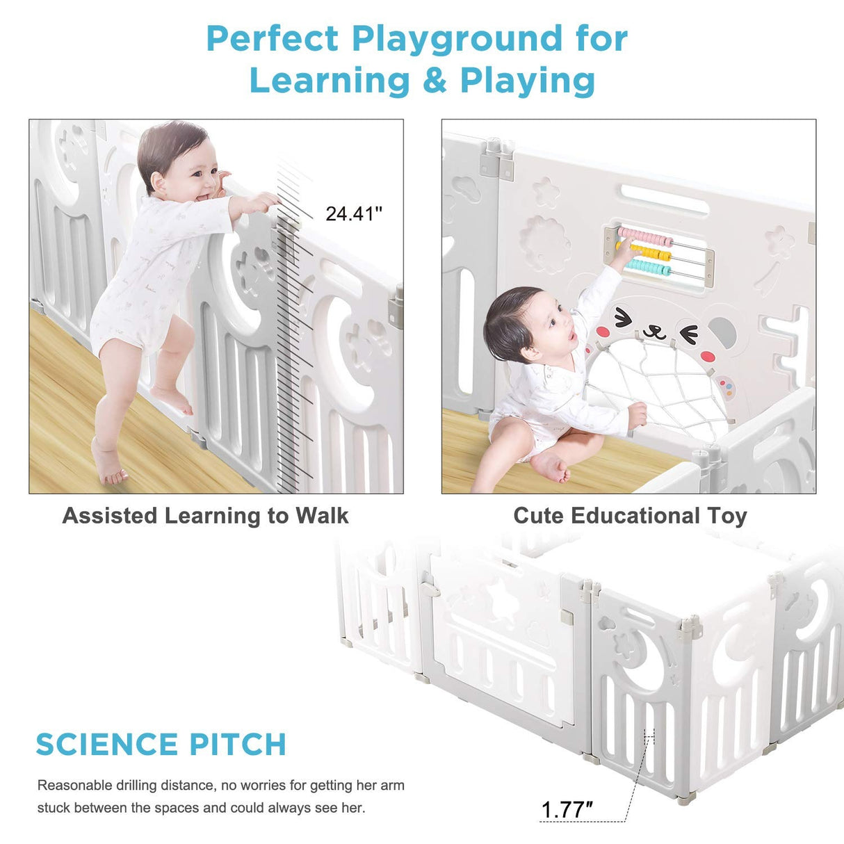 Foldable Playpen for Babies and Toddlers