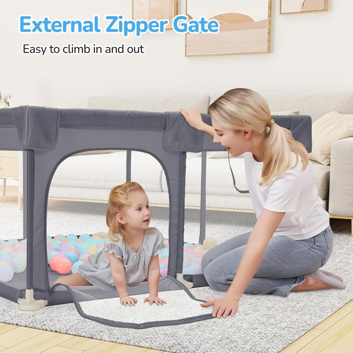 Dripex Baby Playpen Play Pens for Babies and Toddlers