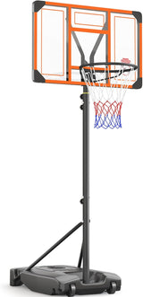 Kids Basketball Hoop Outdoor 4.82-8.53ft Adjustable Portable Basketball Hoops