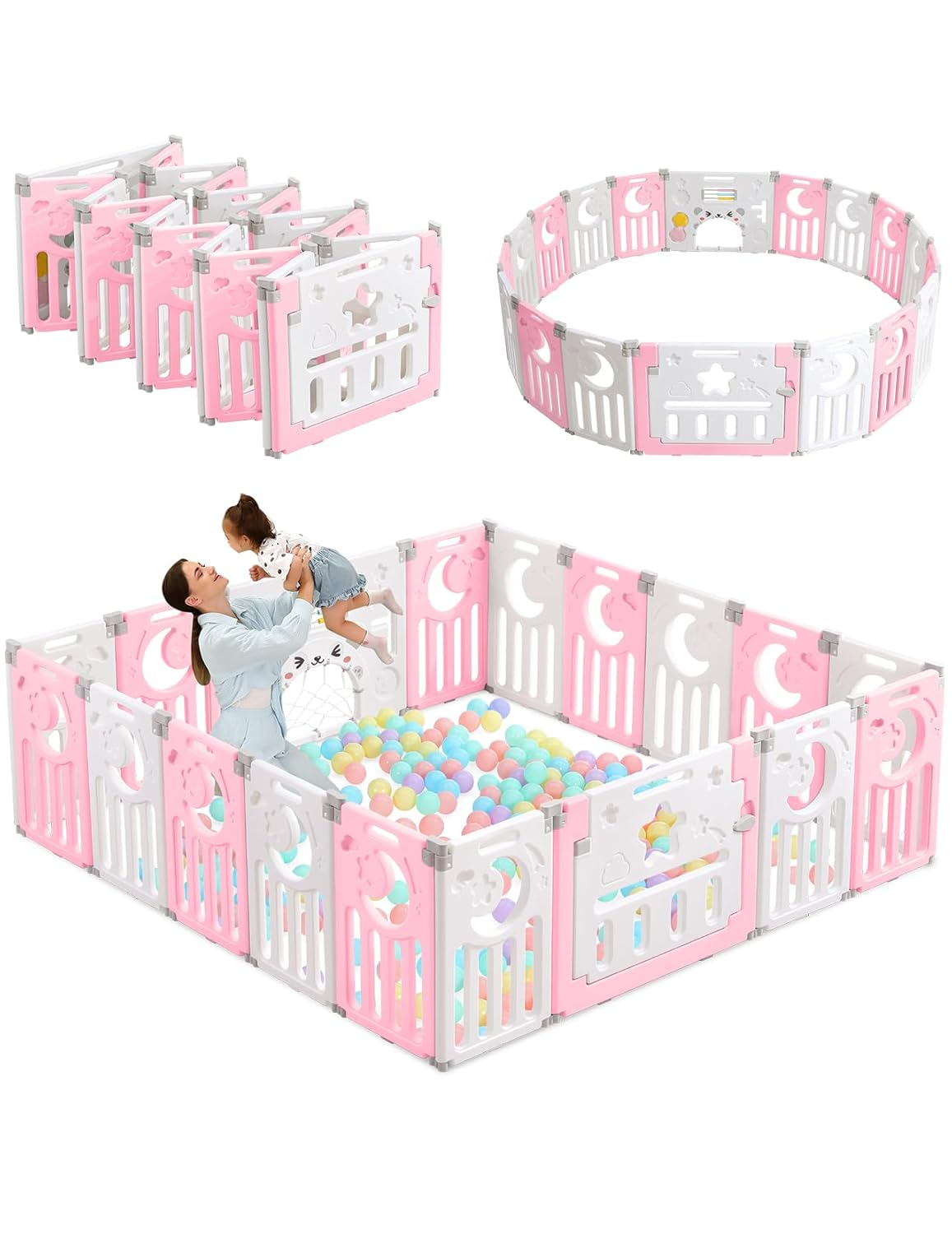 Foldable Playpen for Babies and Toddlers