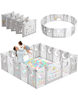 Foldable Playpen for Babies and Toddlers