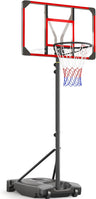 Kids Basketball Hoop Outdoor 4.82-8.53ft Adjustable Portable Basketball Hoops