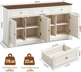 Dripex 63" Buffet Sideboard Cabinet with Storage