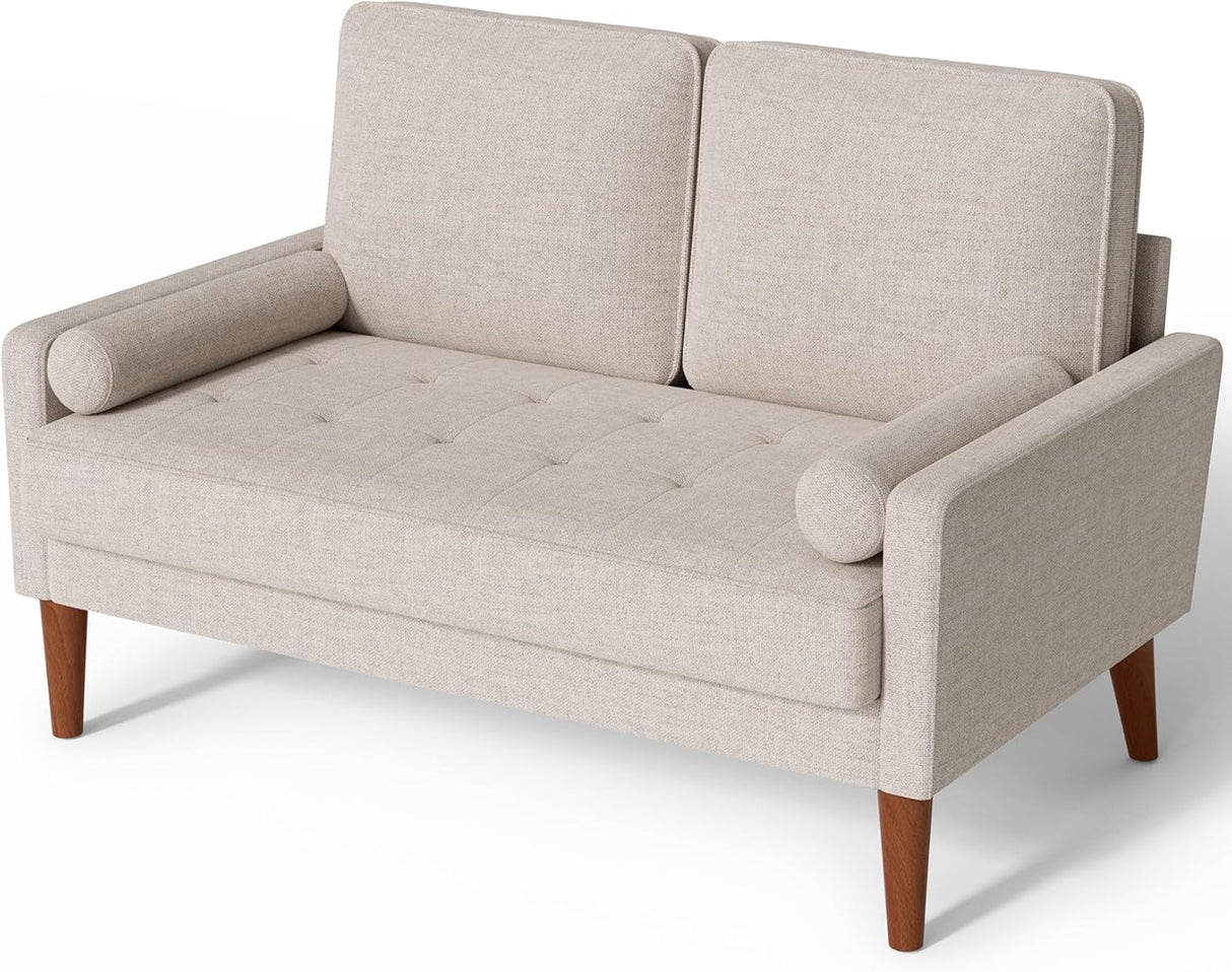 Vesgantti Loveseat Sofa 48" Small Sofa Couch Mid Century Modern Couch for Small Spaces