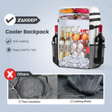 Cooler Backpack 36 Cans Multifunctional Leakproof Cooler Backpack with Padded Top Handle