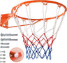 Dripex Solid Basketball Rim 18" Replacement Breakaway Wall Mounted