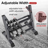 THERUN 1100lbs Adjustable 3 Tier Dumbbell Rack Stand