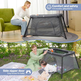 Travel Crib for Baby Lightweight Foldable Playpen with Long-Lasting Frame