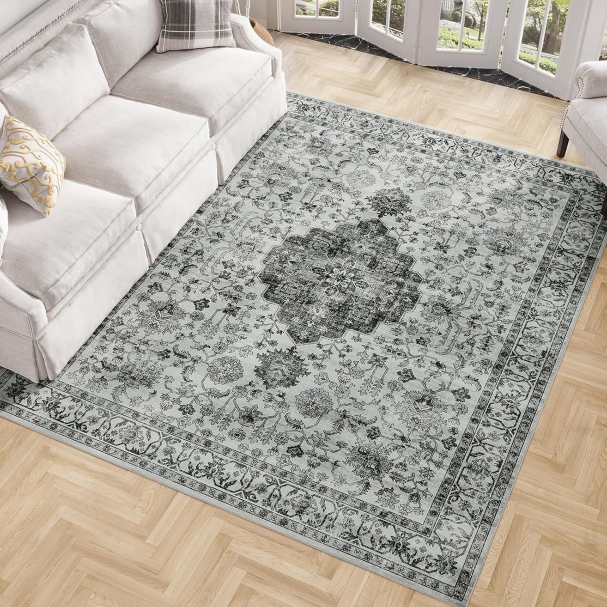 Dripex Runner Rug Machine Washable Non Slip Area Rug