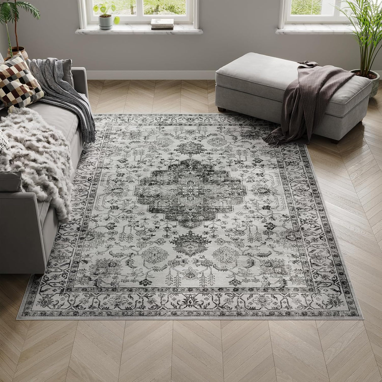 Dripex Runner Rug Machine Washable Non Slip Area Rug
