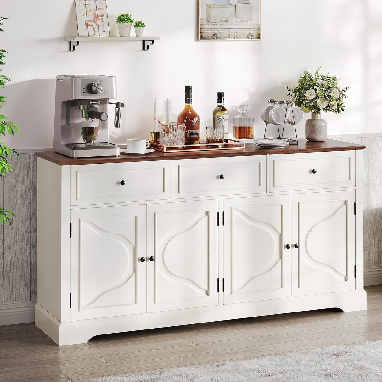 Dripex 63" Buffet Sideboard Cabinet with Storage