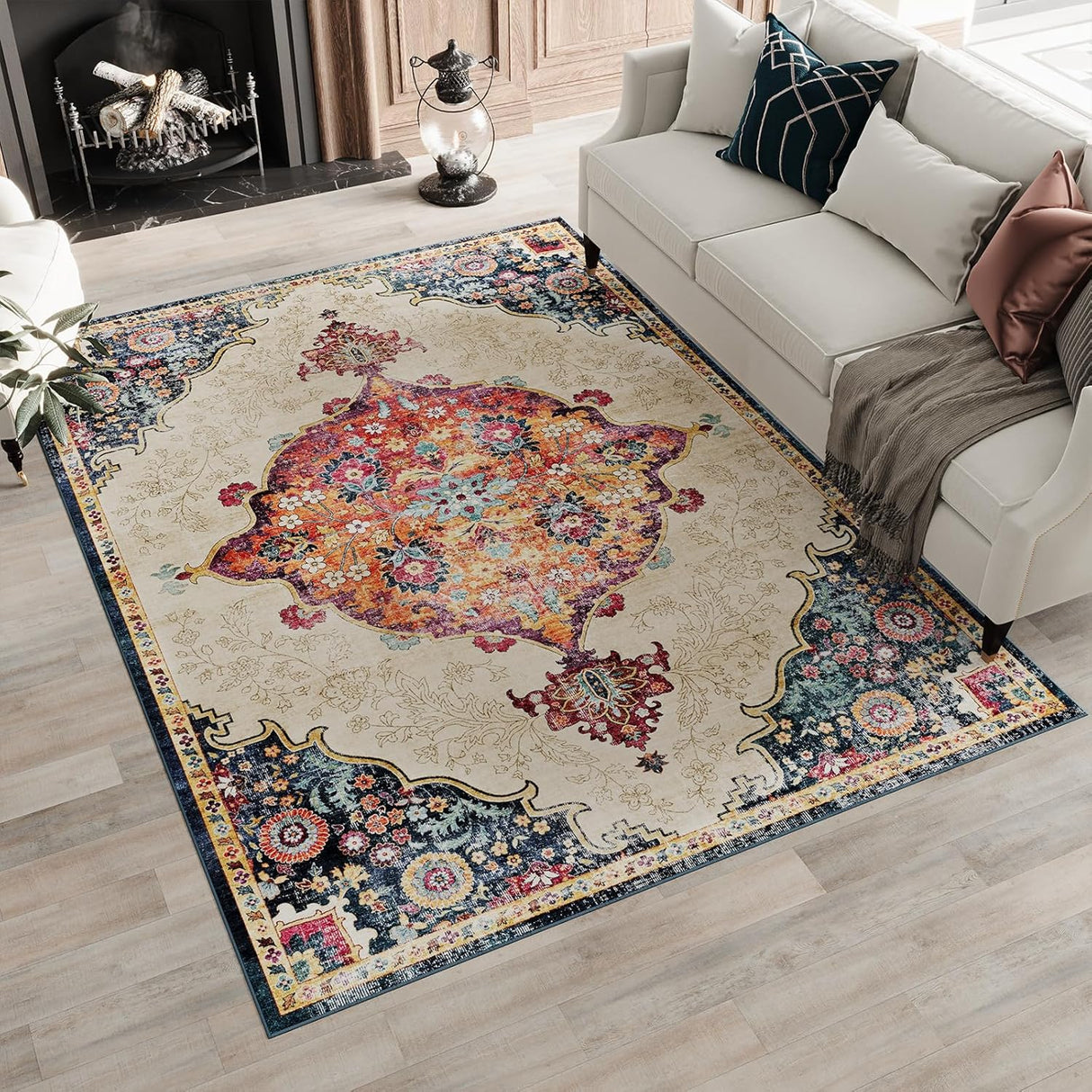 Dripex Runner Rug Machine Washable Non Slip Area Rug