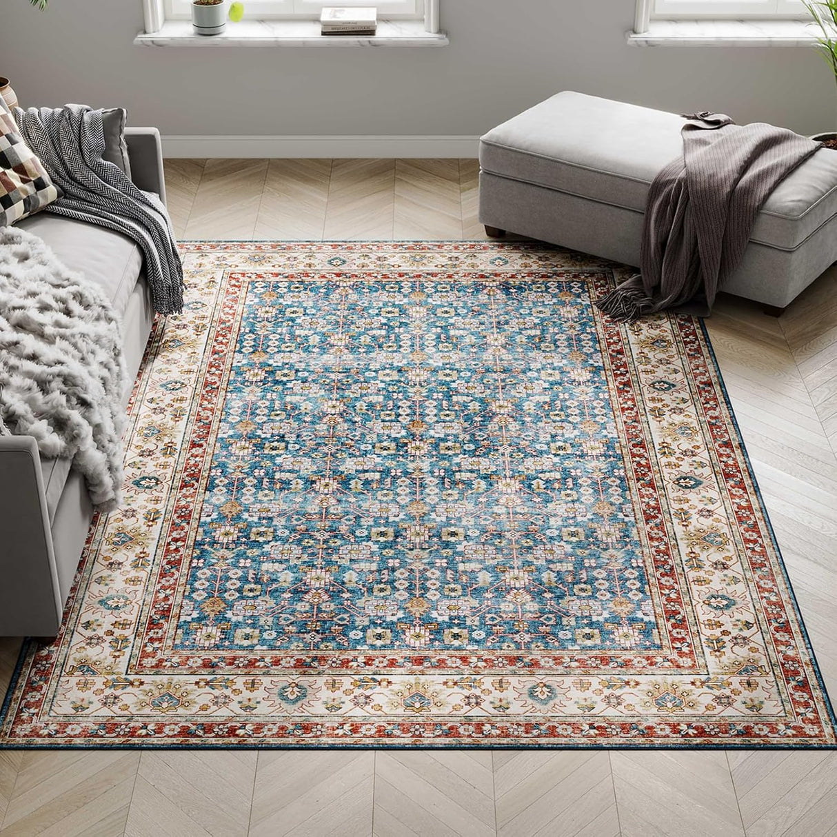 Dripex Runner Rug Machine Washable Non Slip Area Rug