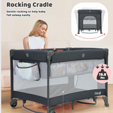 Dripex Pack and Play, 5 in 1 Baby Bassinet Bedside Sleeper