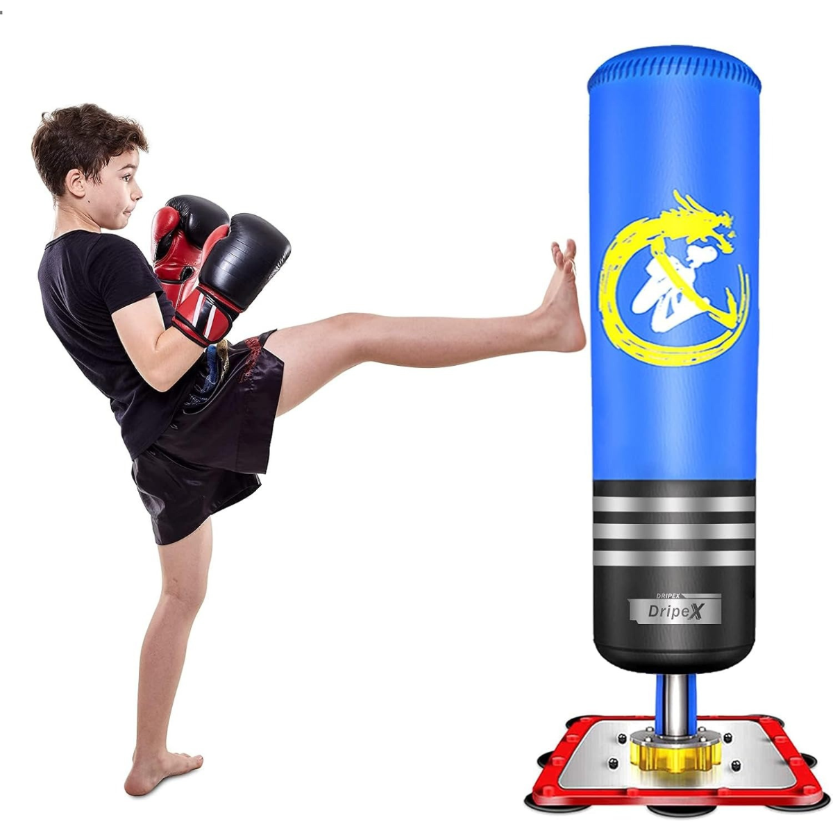 Dripex  Kids Heavy Boxing Freestanding Punching Bag