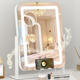 Dripex LED Lighted Makeup Mirror with USB Charging Port Bluetooth Speaker