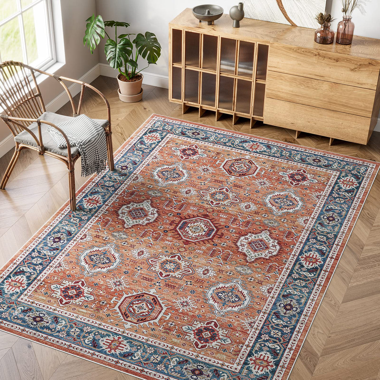 Dripex Vintage 5x7 Area Rugs